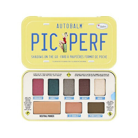 Eye shadow palette, The Balm, Autobalm, Pic Perf, 8 colors