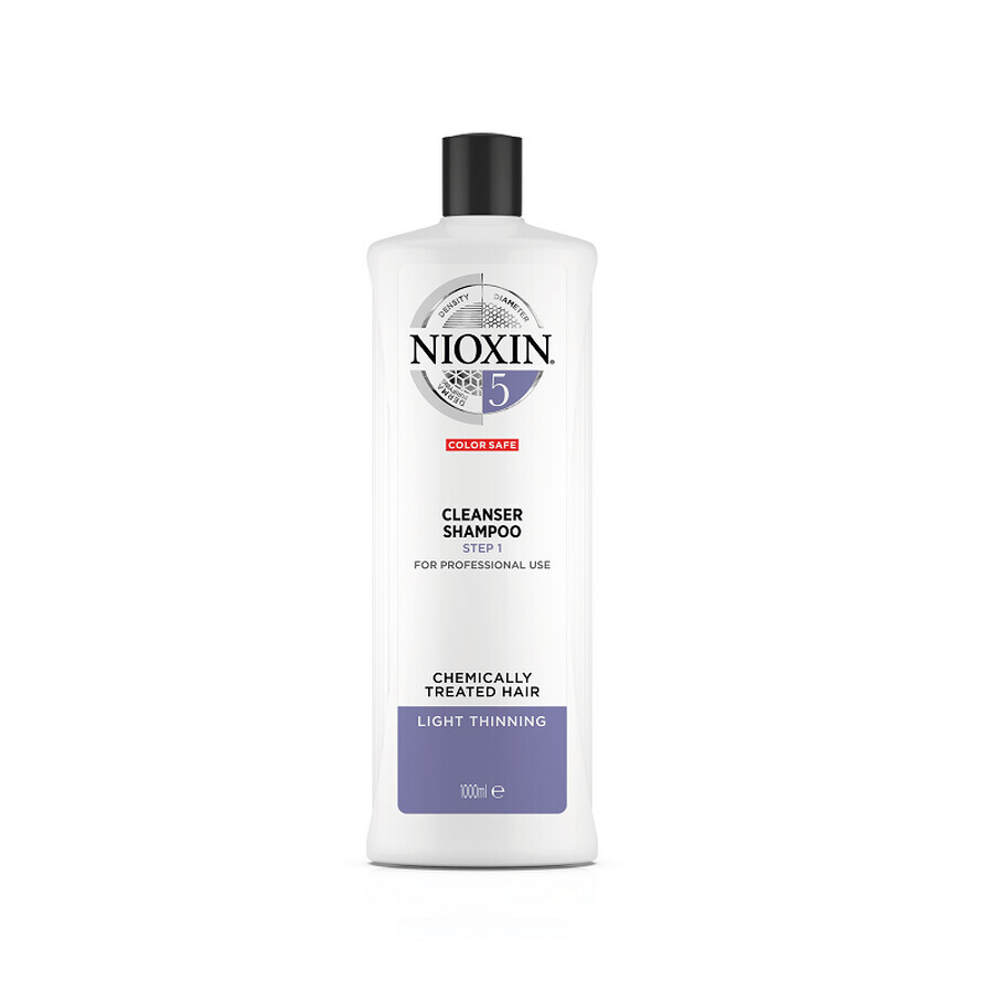 Sampon impotriva caderii normale a parului tratat chimic, 1000 ml, System 5, Nioxin