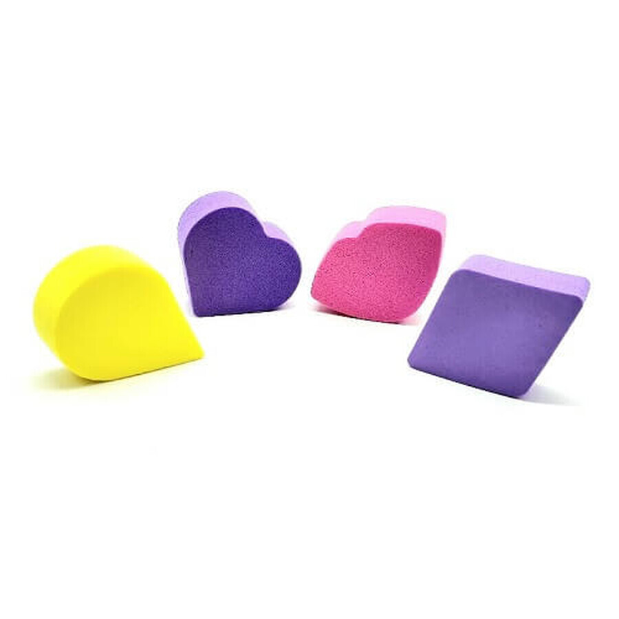 Makeup Sponge Set, Top Beauty, Natural Mode, 4 pieces