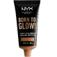 Lichtgevende foundation, NYX Professional Makeup, Born To Glow, Naturally Radiant, 15.8 Honing, 30 ml