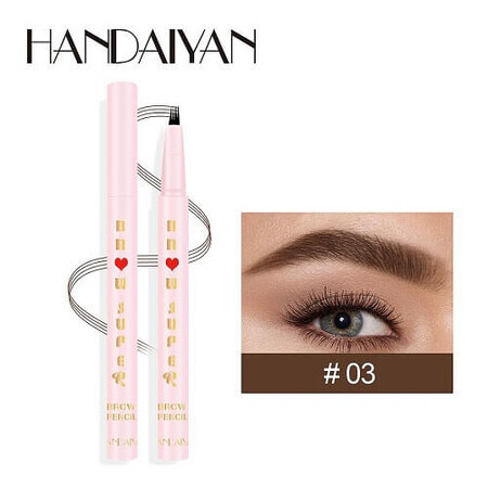 Sprancene Pencil, Microblading, Handaiyan, Super Brow, 03 Hellbraun, 1,5 ml