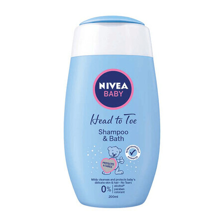 Shampoo und Badeschaum, 200 ml, Nivea Baby