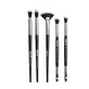 Set de pinceaux, maquillage, 5 pinceaux, noir