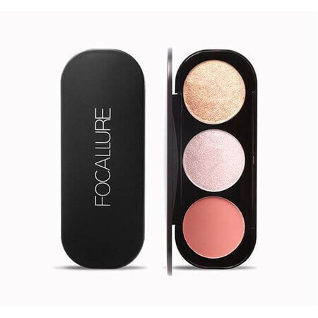 Focallure Blush &amp; Highlighter 03 - Palette de poudres Highlighter &amp; Bronzer