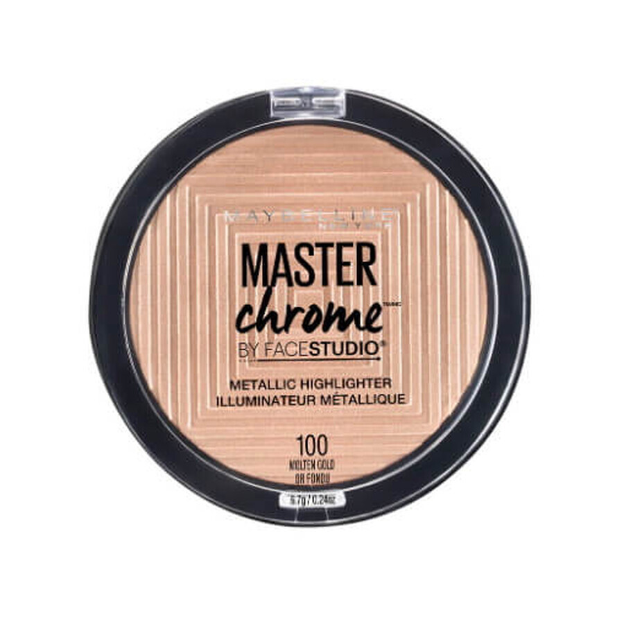 Maybelline Master Chrome Illuminating Powder, tonalità 100 Molten Gold