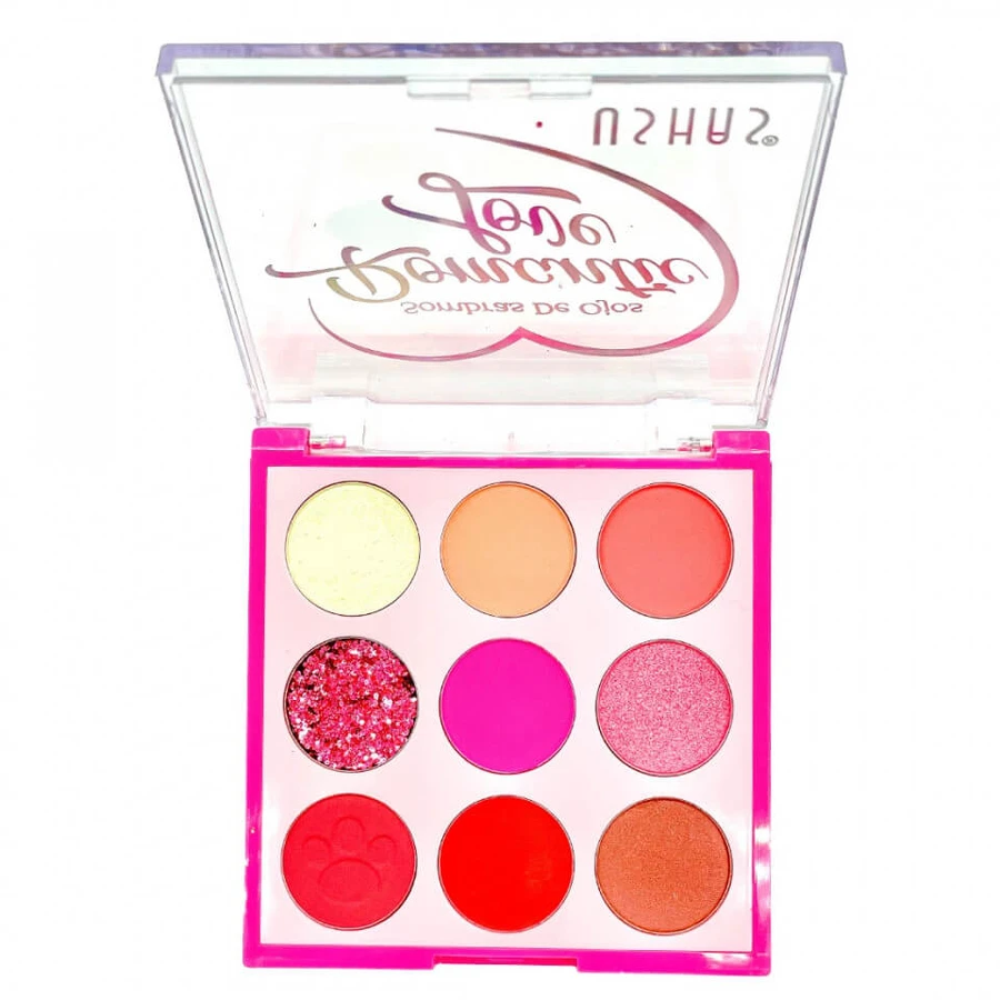 Palette di ombretti Ushas, 01 Amore romantico