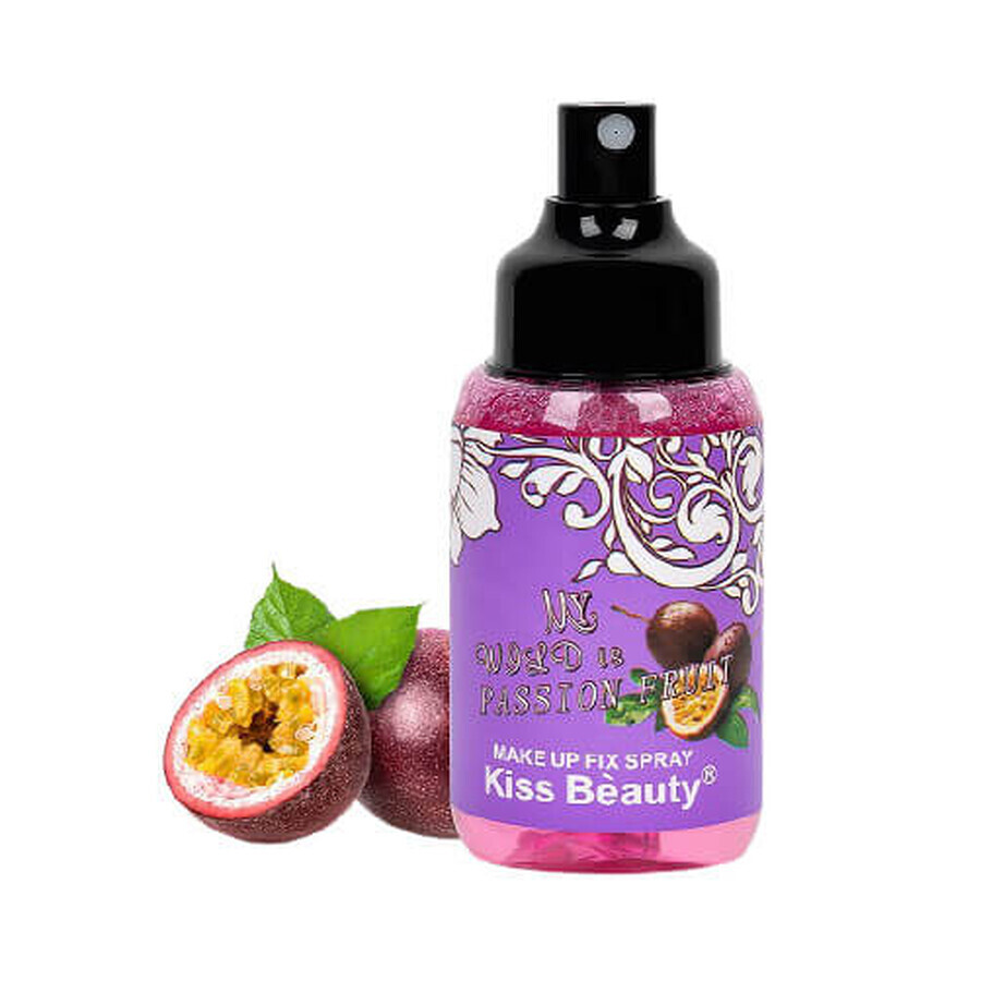 Fixing Spray, Kiss Beauty, Makeup Fix Spray, Passion Fruit, 115 ml