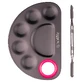 Paleta metálica Luxorise para mezclas de maquillaje, negra