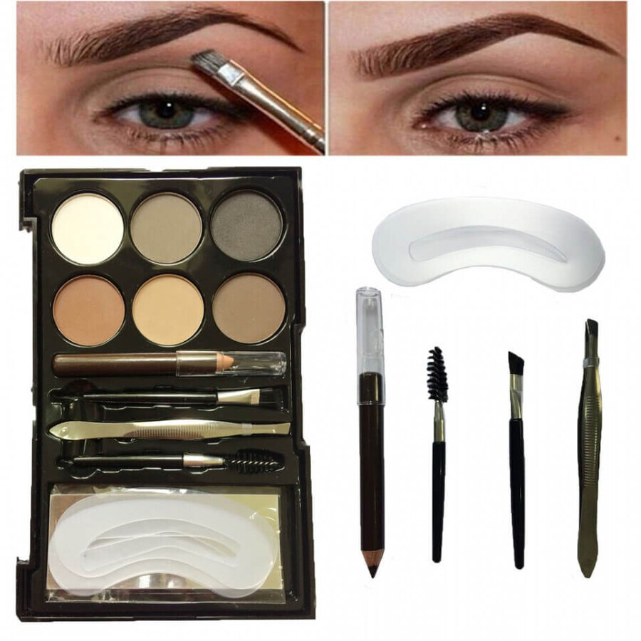 Kit di ombretti Sprancene, Solo per me, trucco PRO, palette sopracciglia, 01, sabbia inclusa