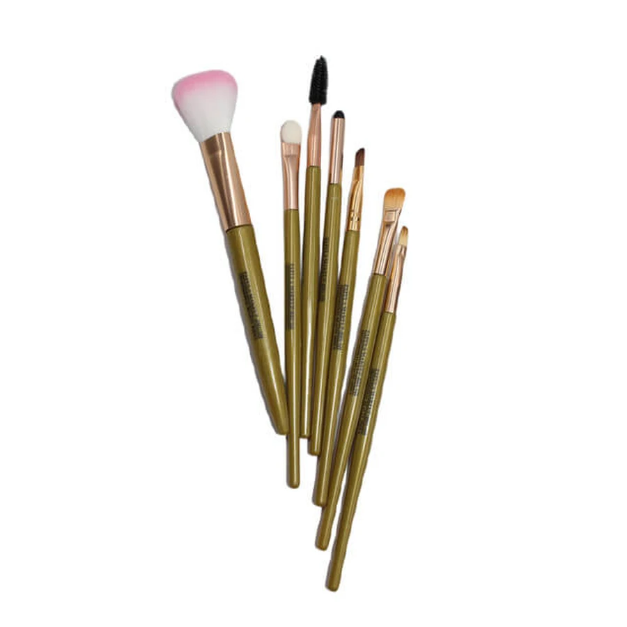 Make-up kwasten, Make-up kwast, 7 kwasten, Groen