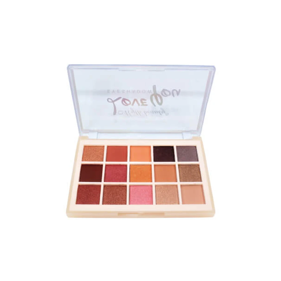 Myth Beauty, Love You, 15 Farben, Myth Beauty Augen Makeup Palette, 15 Farben