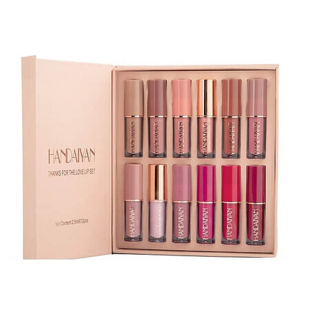 Lippenstift-Set, Handaiyan, Danke für die Liebe Lippen-Set, 12