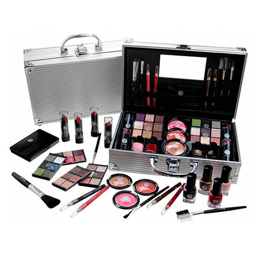 Schminkset, 2K Fabulous, inklusive Beauty Case, Grau