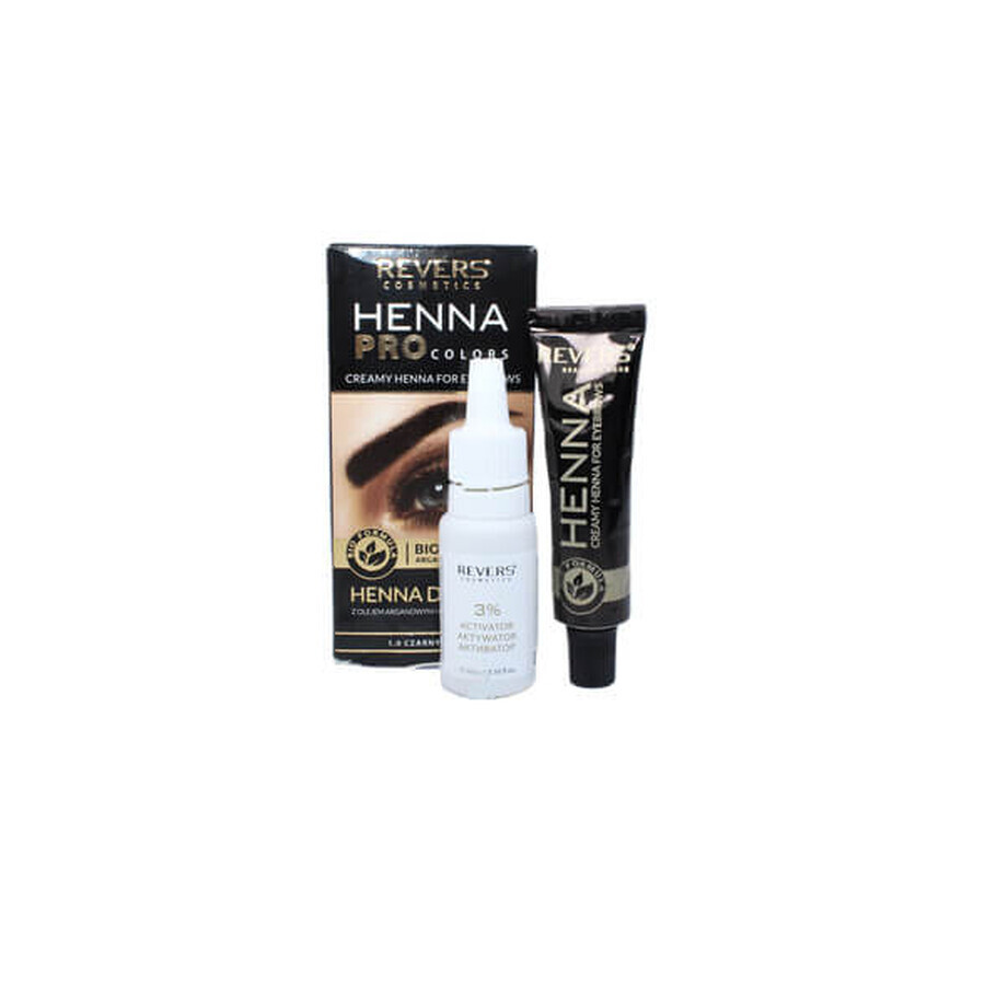 Henna Farbe, Revers Cosmetics, Henna Pro Farben, Schwarz