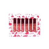 Set of 6 lipsticks, Kiss Beauty, Matte Liquid Lipstick, B