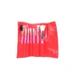 Set van 7 make-up kwasten, Fraulein, Rood