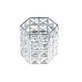 Makeup Brush Holder, Luxorise, Crystal Makeup Holder, Silver
