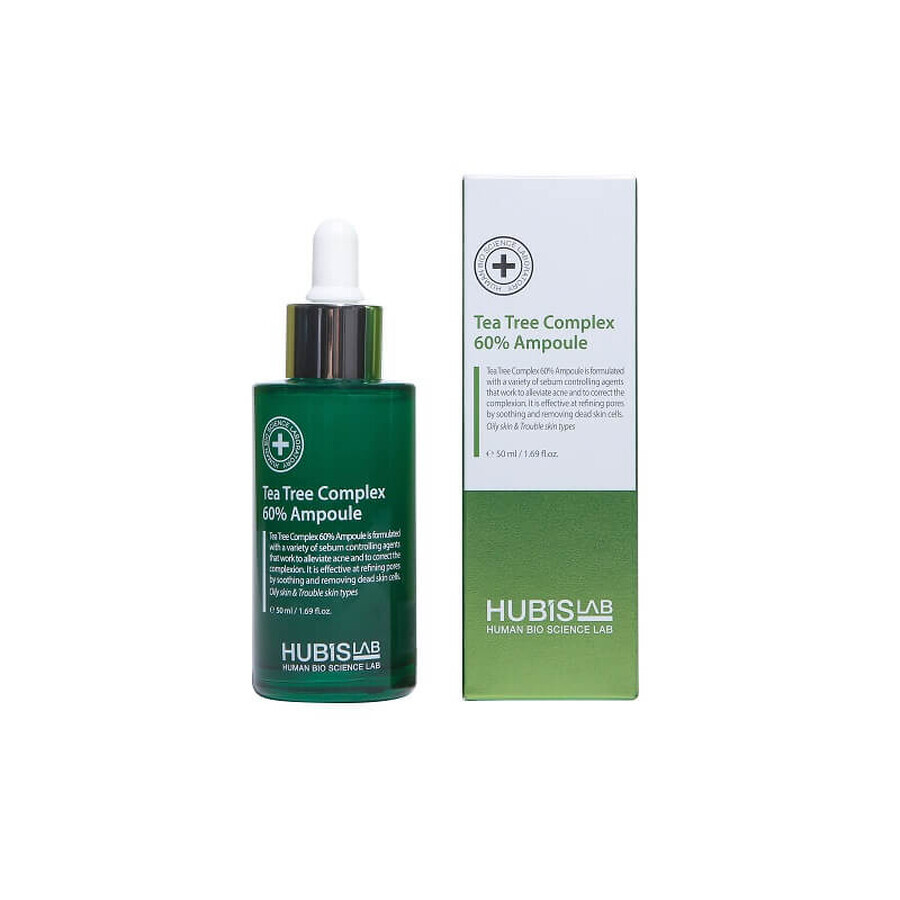 Ser cu Tea Tree 60% Ampoule, 50 ml, Hubislab