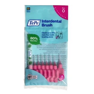TePe Periuțe de dinți originale 0.4mm roz, 8 buc.