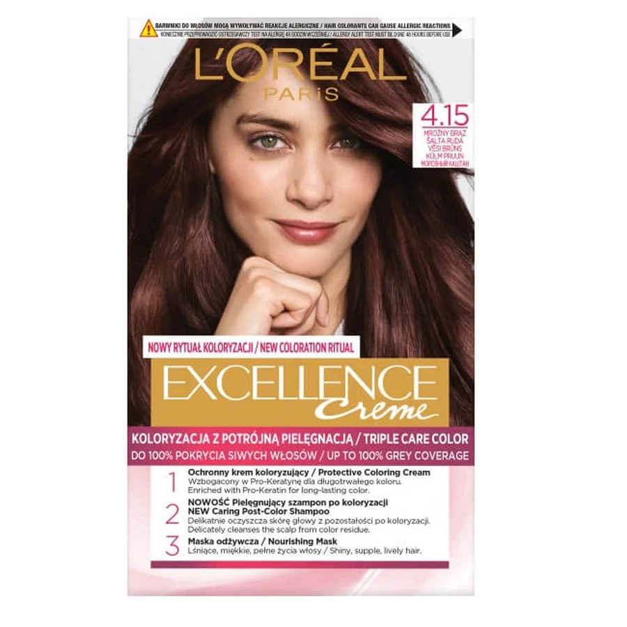 L'Oreal Paris Excellence Creme Wax Colour 4.15 Mrony Brz