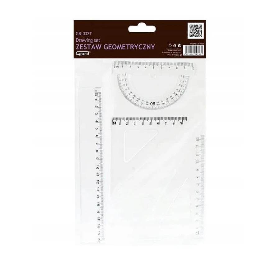 Grand, Set geometric transparent GR-032T