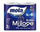 Mola Milove Toilettenpapier 3lagig, 4 Rollen