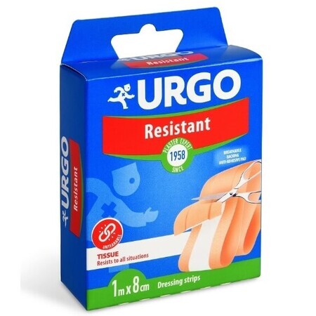 Urgo Resistant Neutral 1m x 8cm, 1 Stück - Langlebig!