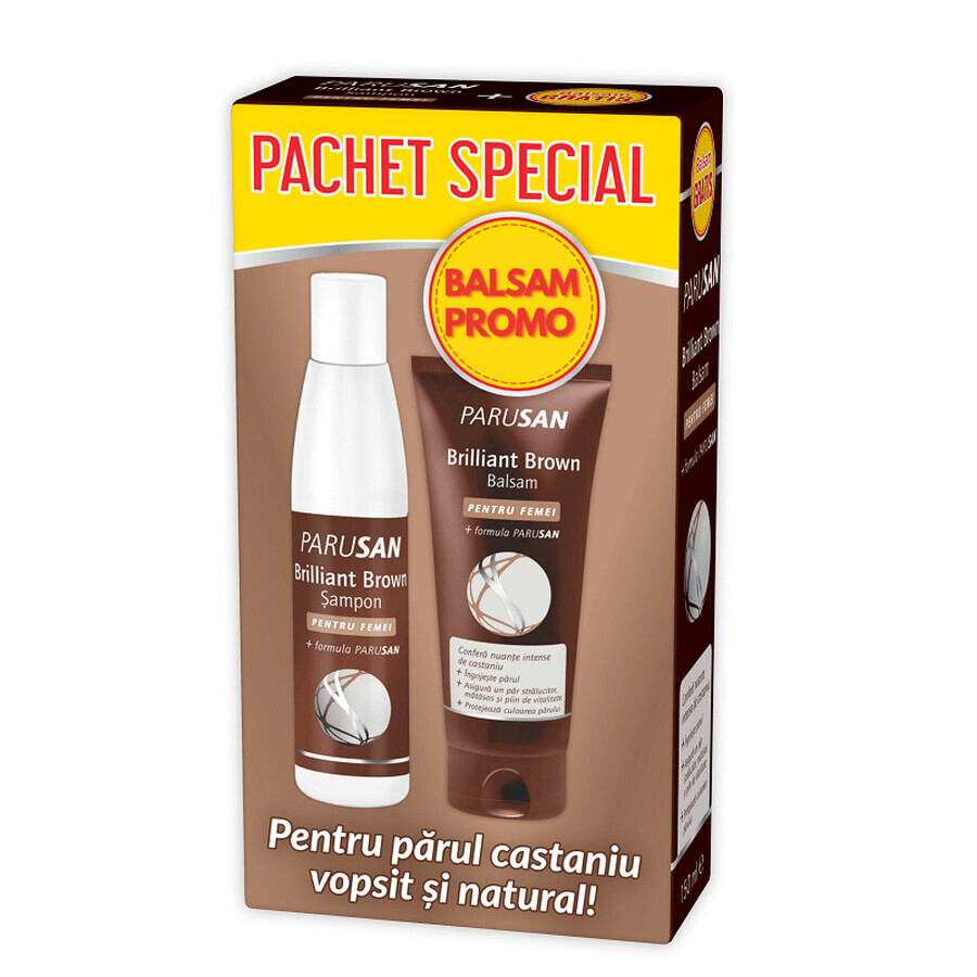 Set Șampon Parusan Brilliant Brown Femei + Balsam Parusan Brilliant Brown Femei, Theiss Naturwaren