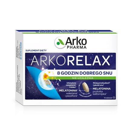 Arkorelax 8 Stunden guter Schlaf, 15 Tabletten