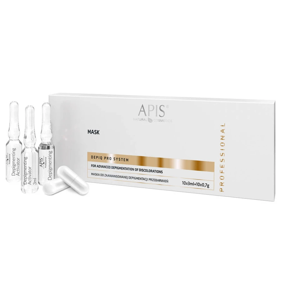 Apis Maske für fortgeschrittene Hyperpigmentierung Depigmentierung, 10x3ml + 10x0.7g