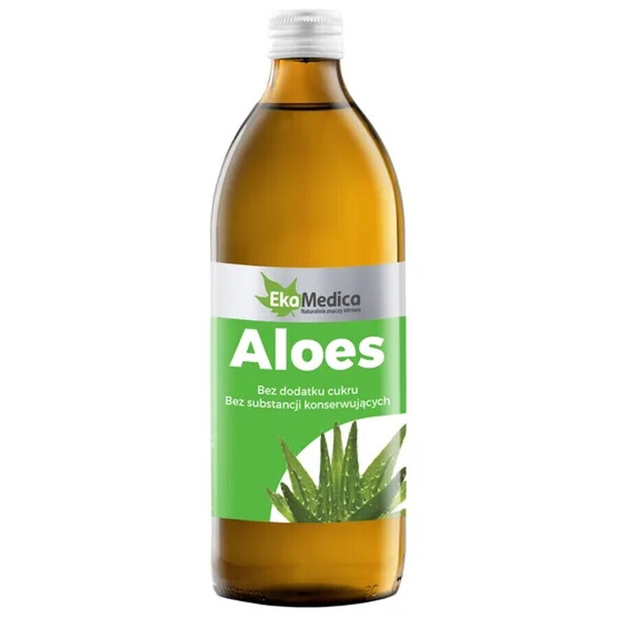 Aloë Vera, aloë vera sap 99,8%, EkaMedica, 500 ml