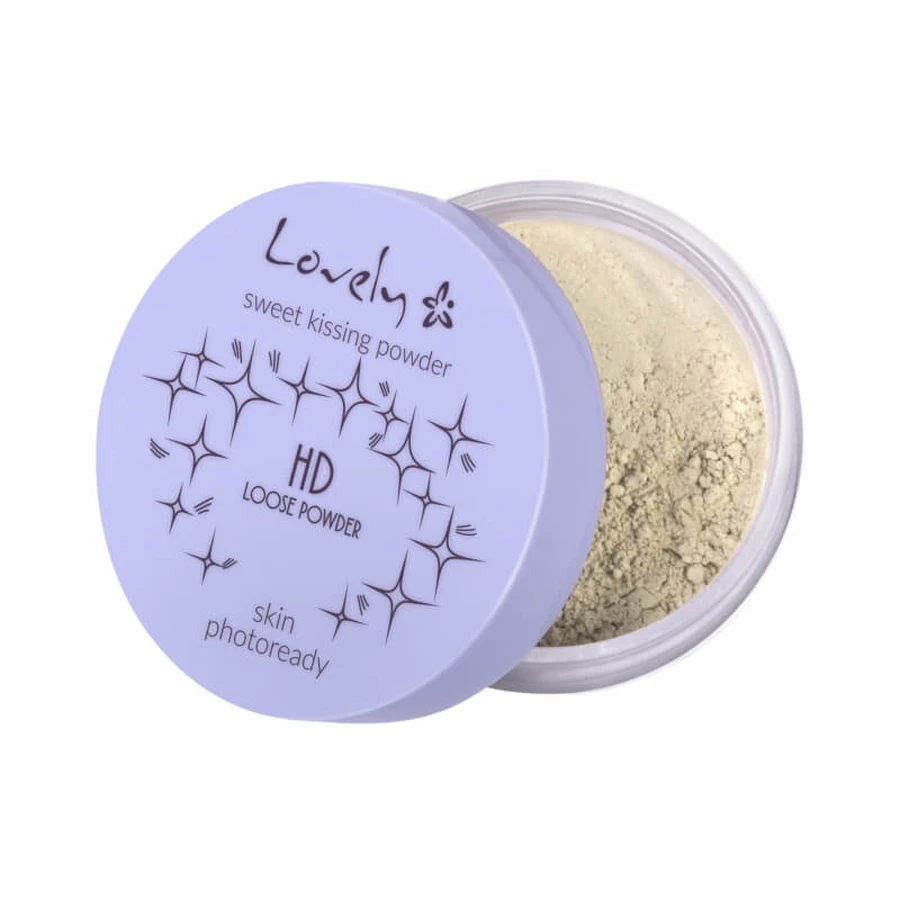 Lovely HD Loose Powder Polvere minerale trasparente per il viso, 5,5 g