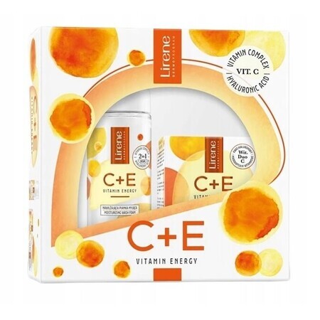 Kit Lirene C+E Feuchtigkeitscreme 50 ml + Gesichtsschaum 150 ml