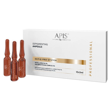 Apis Fiala depigmentante con -arbutina 1% e complesso schiarente 2%, 10x3ml