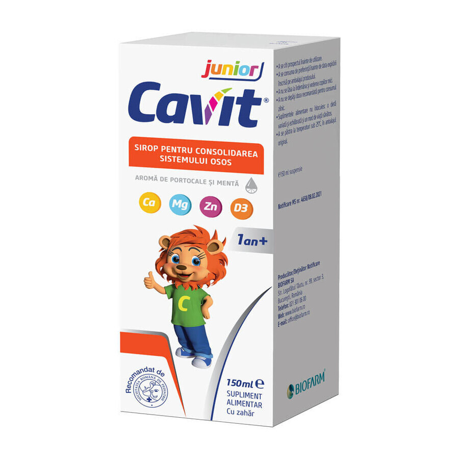 Sirup zur Stärkung des Knochensystems Cavit junior, 150 ml, Biofarm Bewertungen