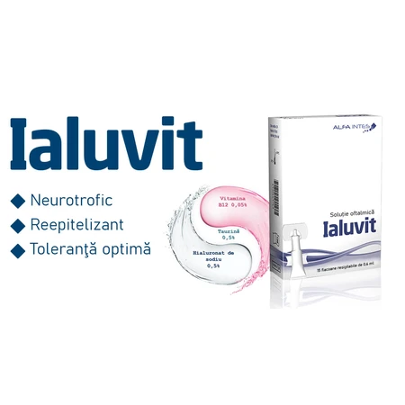Ialuvit Ophthalmic Solution, 15 vials x 0.6 ml, Alfa Intes