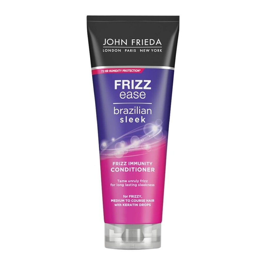 John Frieda Frizz-Ease Brazilian Sleek Smoothing Conditioner, 250ml