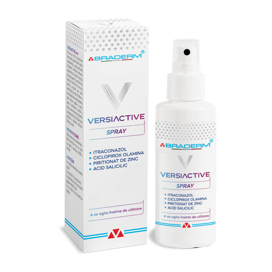 Versiactive fluid Emulsionsspray für Körper und Kopfhaut, 100 ml, BRADERM