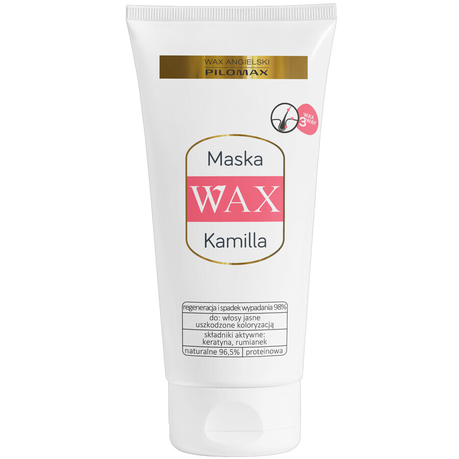 Glättende und feuchtigkeitsspendende Maske für helles Haar Kamilla Wax, 200ml