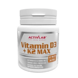 Vitamina D3 + K2 MAX, 120 comprimidos