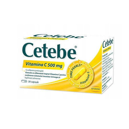 Cetebe Vitamin C 500 mg, 30 Kapseln