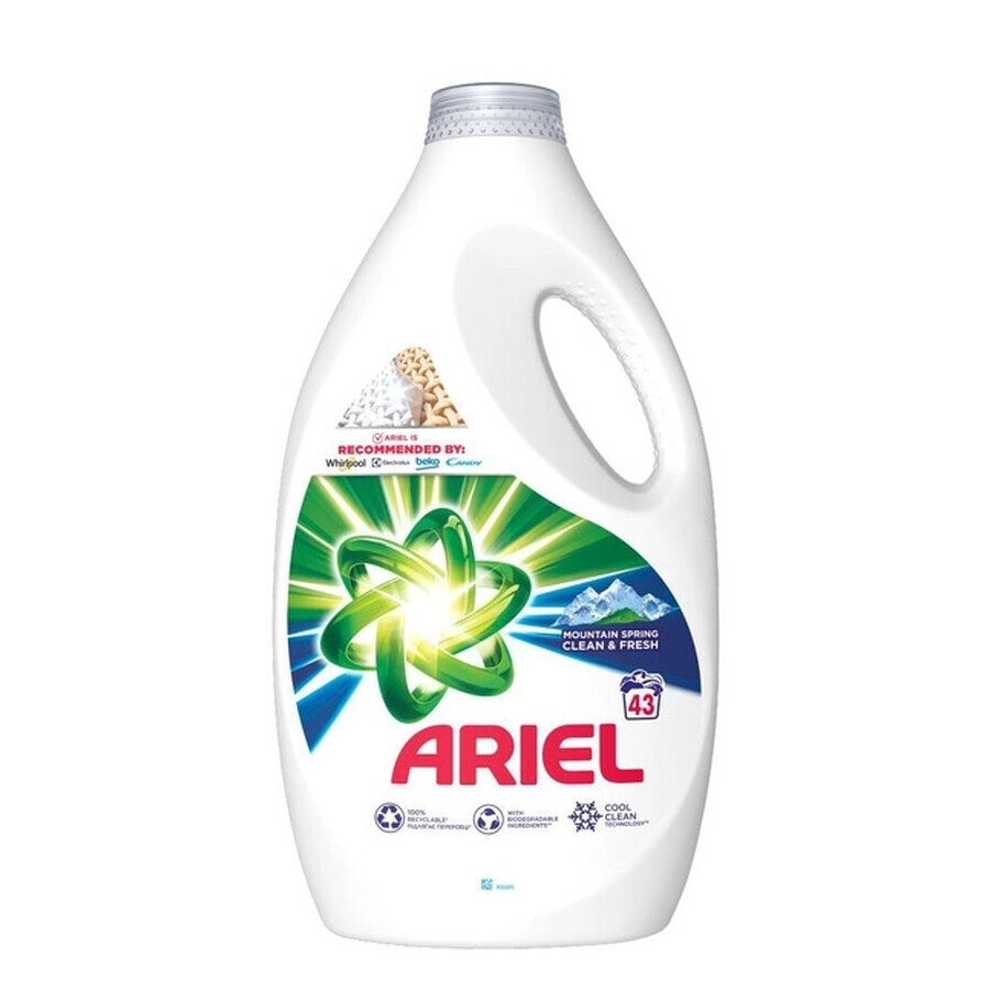 Ariel Mountain Spring Waschmittel, 2,15 l