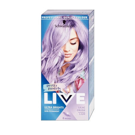 Schwarzkopf Live Ultra Brights Pretty Pastels Cire Colorant L120 Lilac Crush