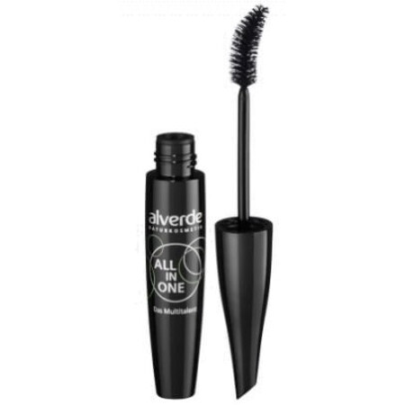 Alverde, All in One, Mascara für Wimpern, rot, 12ml