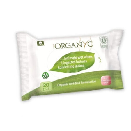 Organyc, Intima hygiënische doekjes, 20 stuks