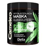 Cameleo Green Hair Care Mascarilla alisadora de aceite de cáñamo para cabellos rebeldes, 250ml