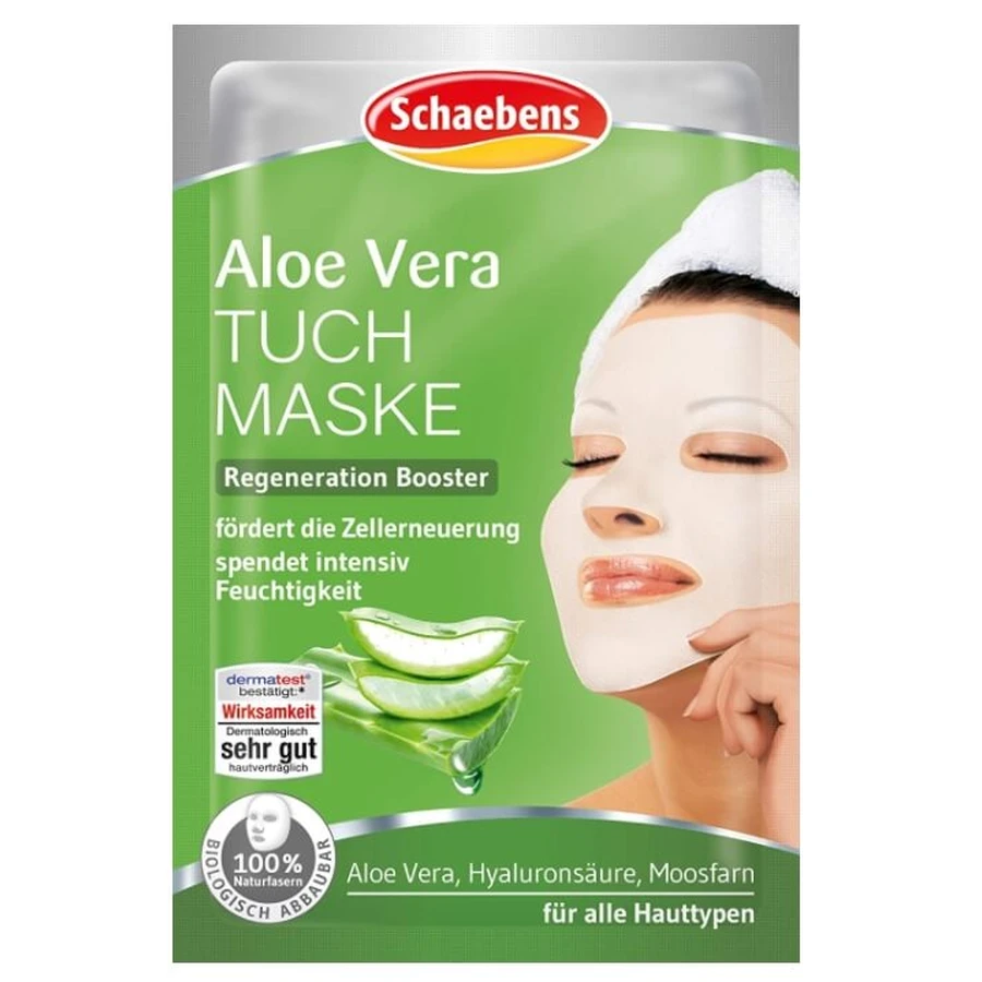 Schaebens, Maschera per il viso con estratto di aloe vera, 1 pz.