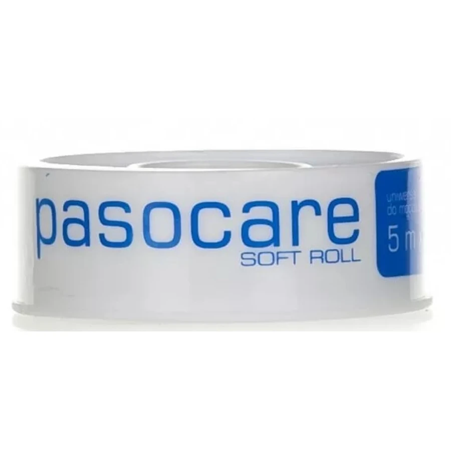 Pasocare Pflaster, Vliesstoff auf Rolle, 5m x 1,25cm, weiche Rolle, 1 Stück - Langlebig!