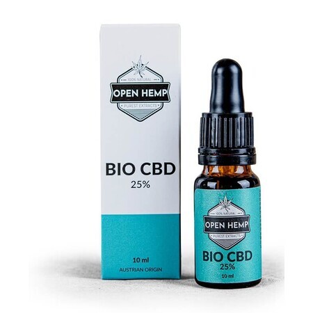 Hanf öffnen, Bio CBD-Öl 25% CBD, 10 ml