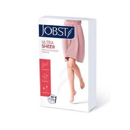 Jobst Ultra Sheer, CCL 1 Kniestrümpfe, schwarz dark toe, Größe IV - Long Term!